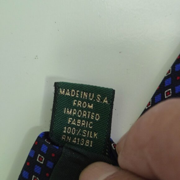 Lauren Ralph Lauren 100% Silk Made In USA Tie - Picture 5 of 5